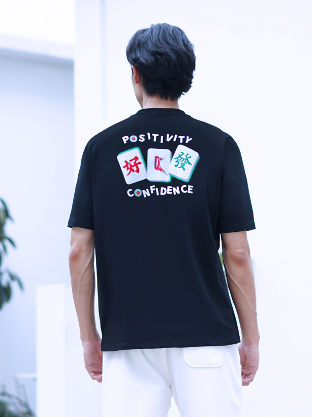 好Q发  圆领Tee 黑色