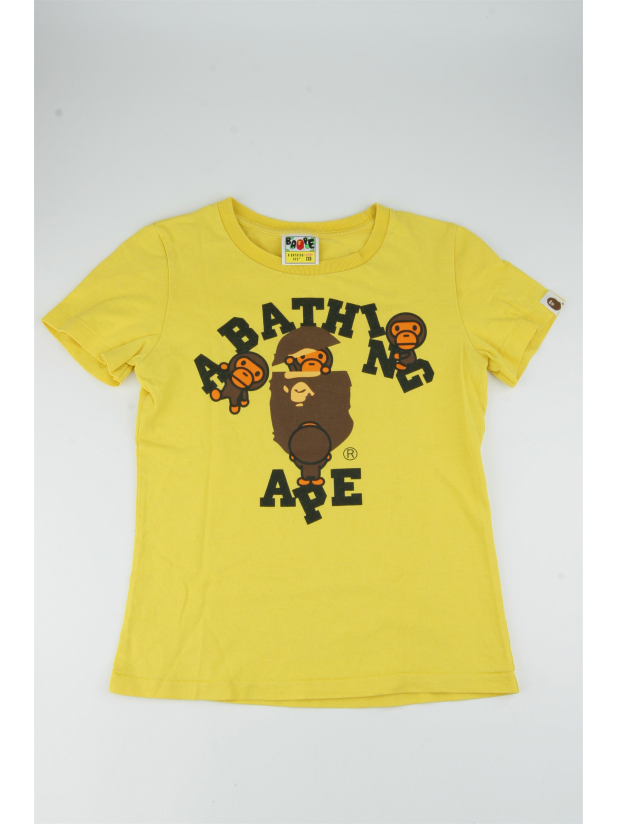 9新 猿人头 BAPE LADIES 女装 参考尺码2XS 黄色