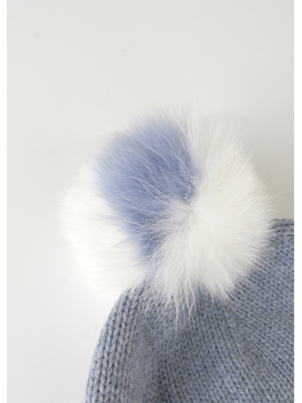 法国 Yves帽子 羊毛+狐狸毛