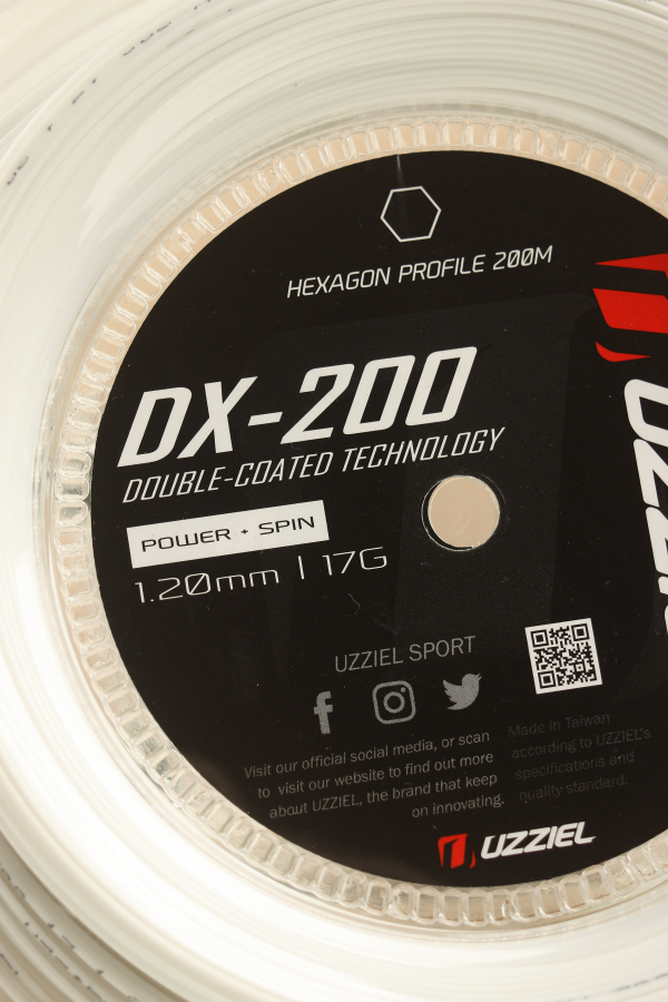 全新 UZZIEL dx200 1.20mm 网球线 200m