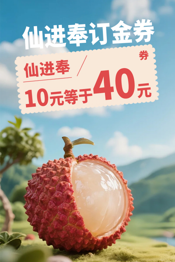 一些事一些情仙进奉2张20元订金券（代金券）