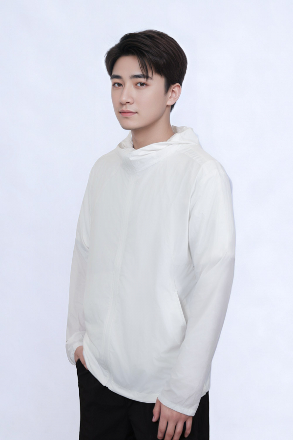 UPF50+速干防晒衣男款白色