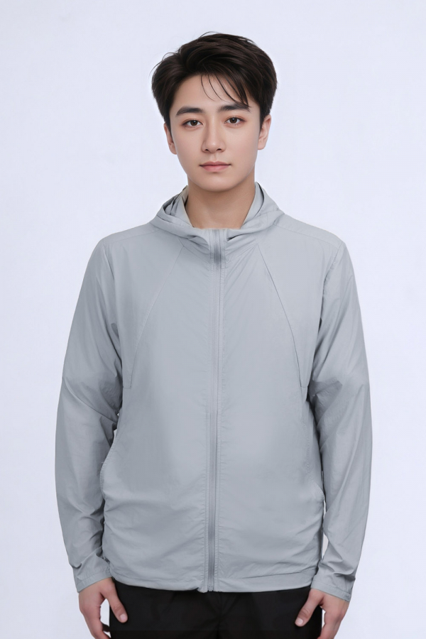 UPF50+速干防晒衣男款灰色