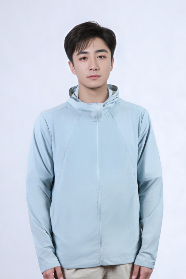 UPF50+速干防晒衣男款灰蓝色