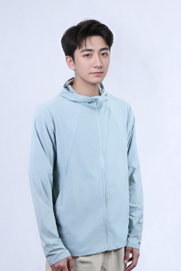 UPF50+速干防晒衣男款灰蓝色