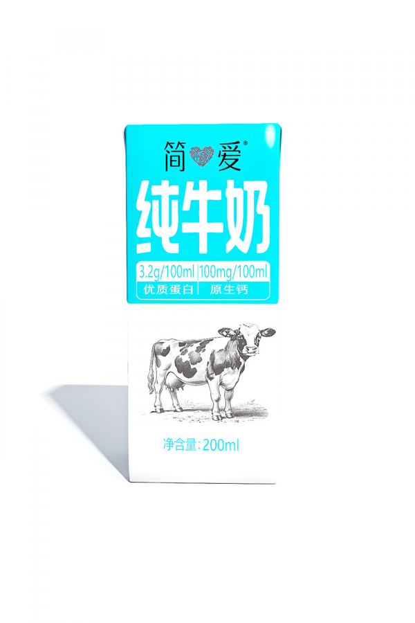 简爱纯牛奶12盒