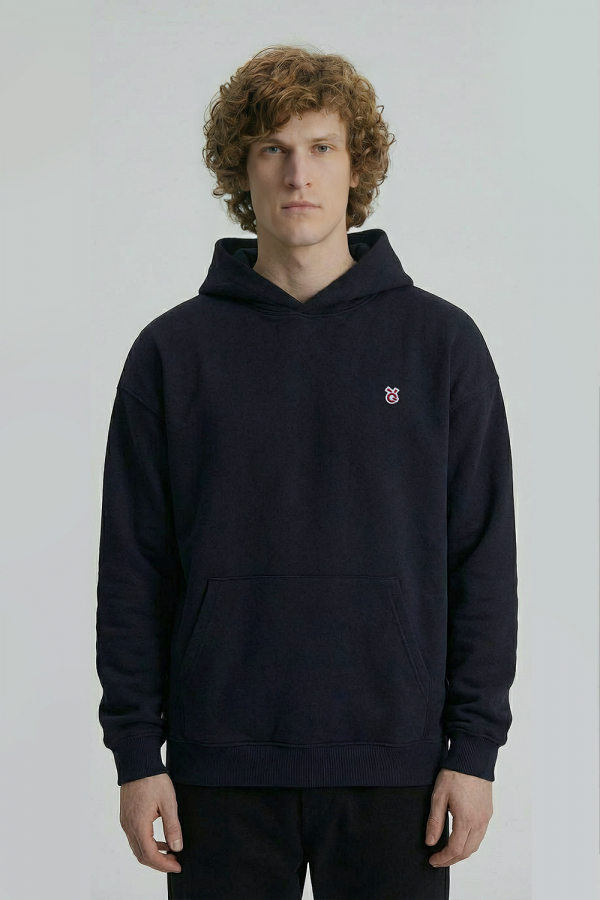 LoveQ连帽卫衣黑色