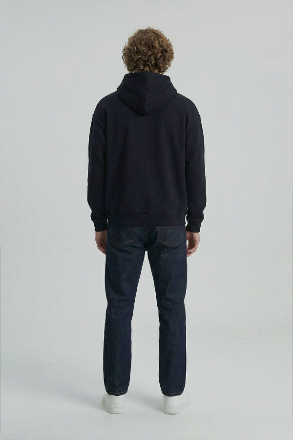 LoveQ连帽卫衣黑色