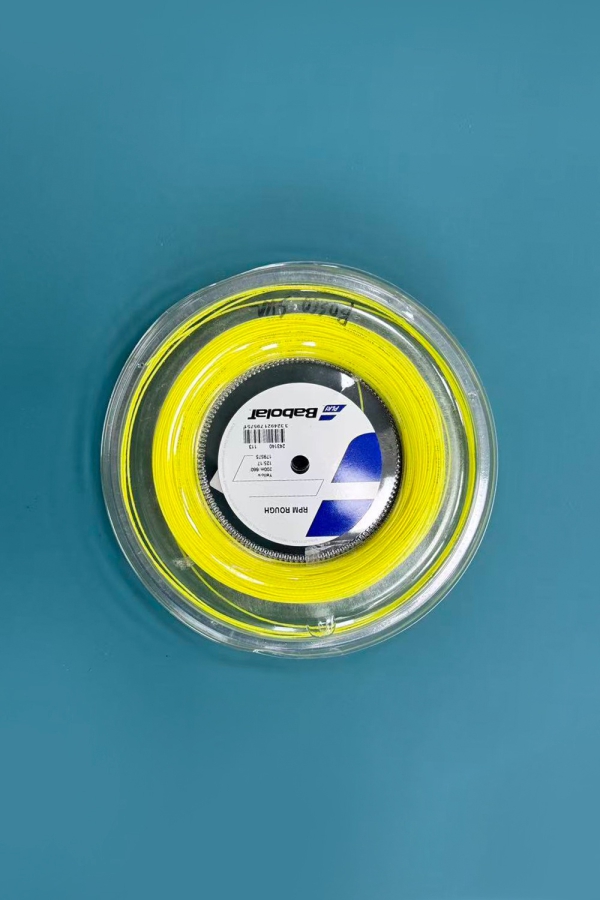 7成新 Babolat百保力RPMROUGH 200M黄色网球线 (125直径)